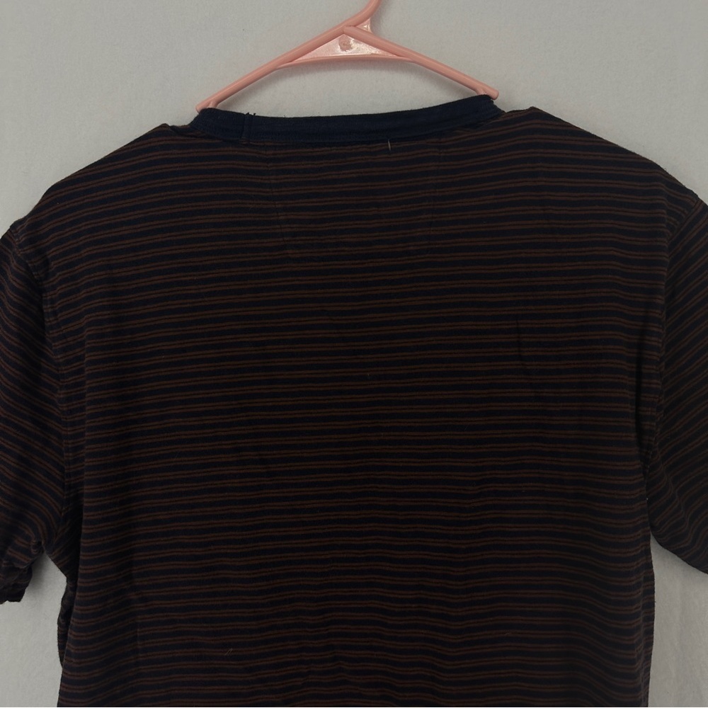 Banana Republic Vintage T-Shirt Striped Mens Size S Navy‎ Blue - Picture 7 of 9